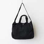 綿ナイロンリップパッチワーク トートバッグ #BLACK [HO-K203-051]