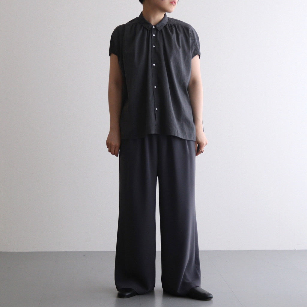 Satin Easy Wide Pants #C.GRAY [GL241-40226B]