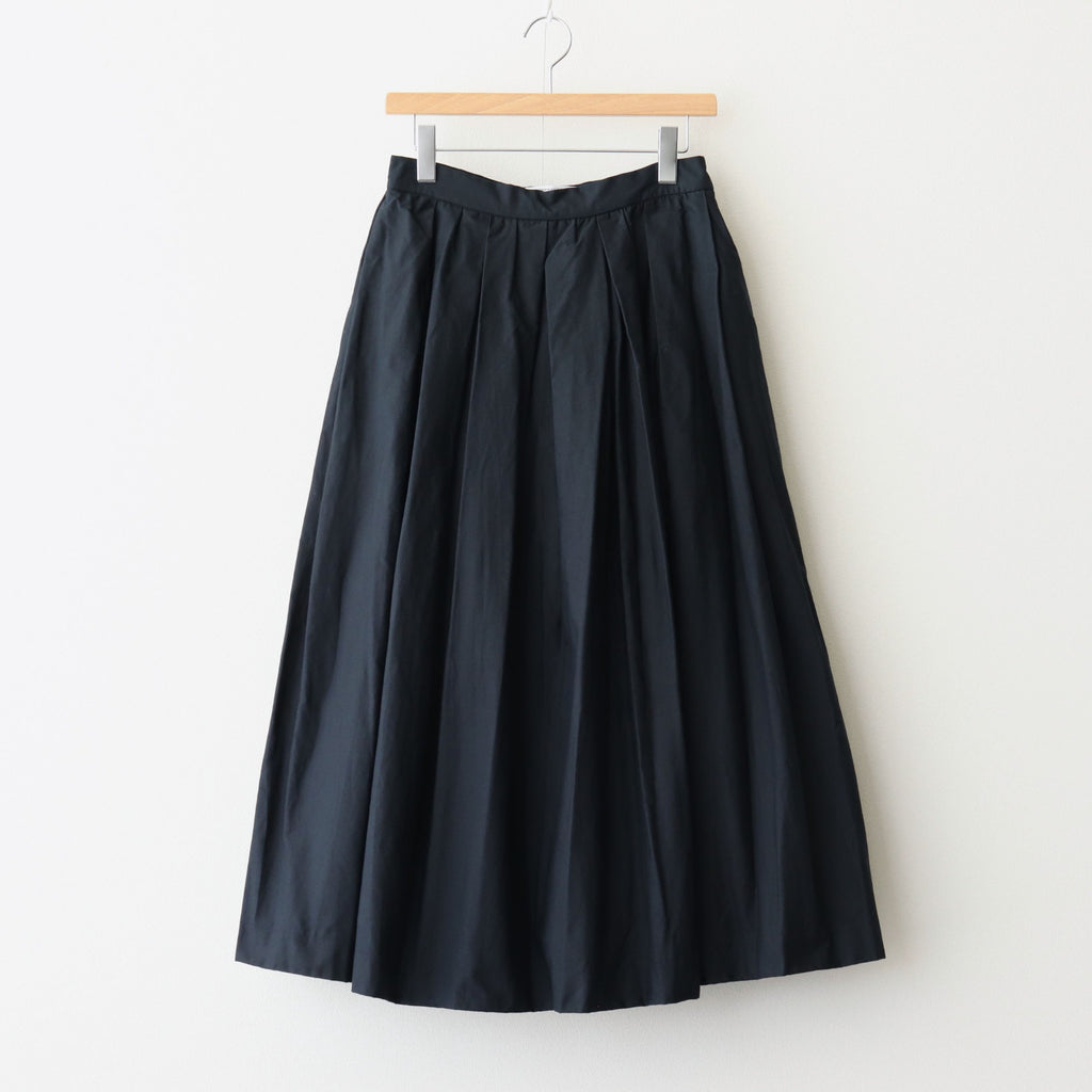 tuck skirt #d.navy [95635]