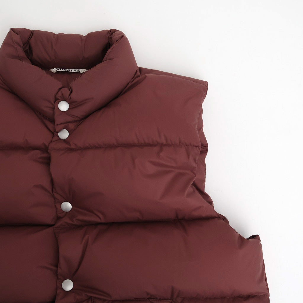 SUPER LIGHT NYLON RIPSTOP DOWN VEST #BURGUNDY [A25AV02NL