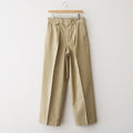 GARMENT-DYED FINX LIGHT CHINO ONE-TUCK WIDE PANTS #BEIGE [A26SP05LF]