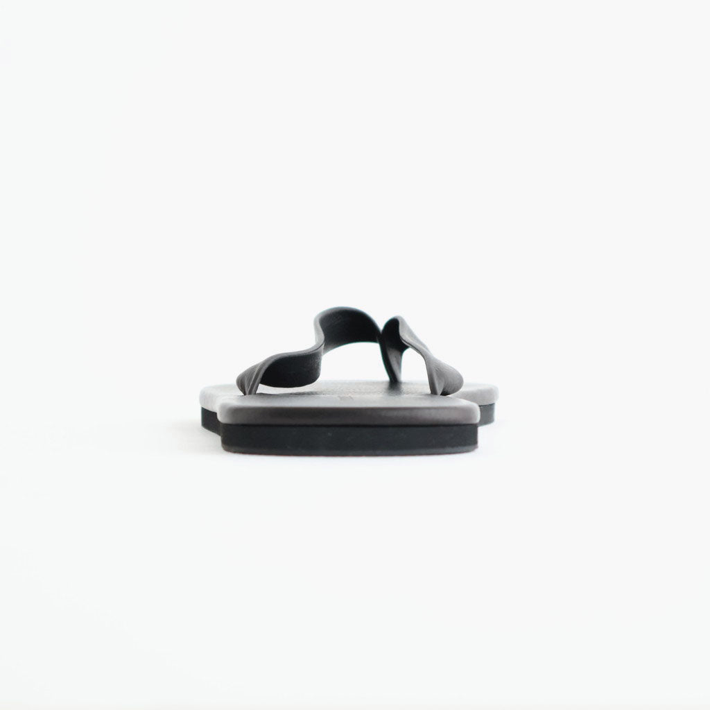 SOFT LEATHER FLIP-FLOPS #BLACK [A26SS05QD]