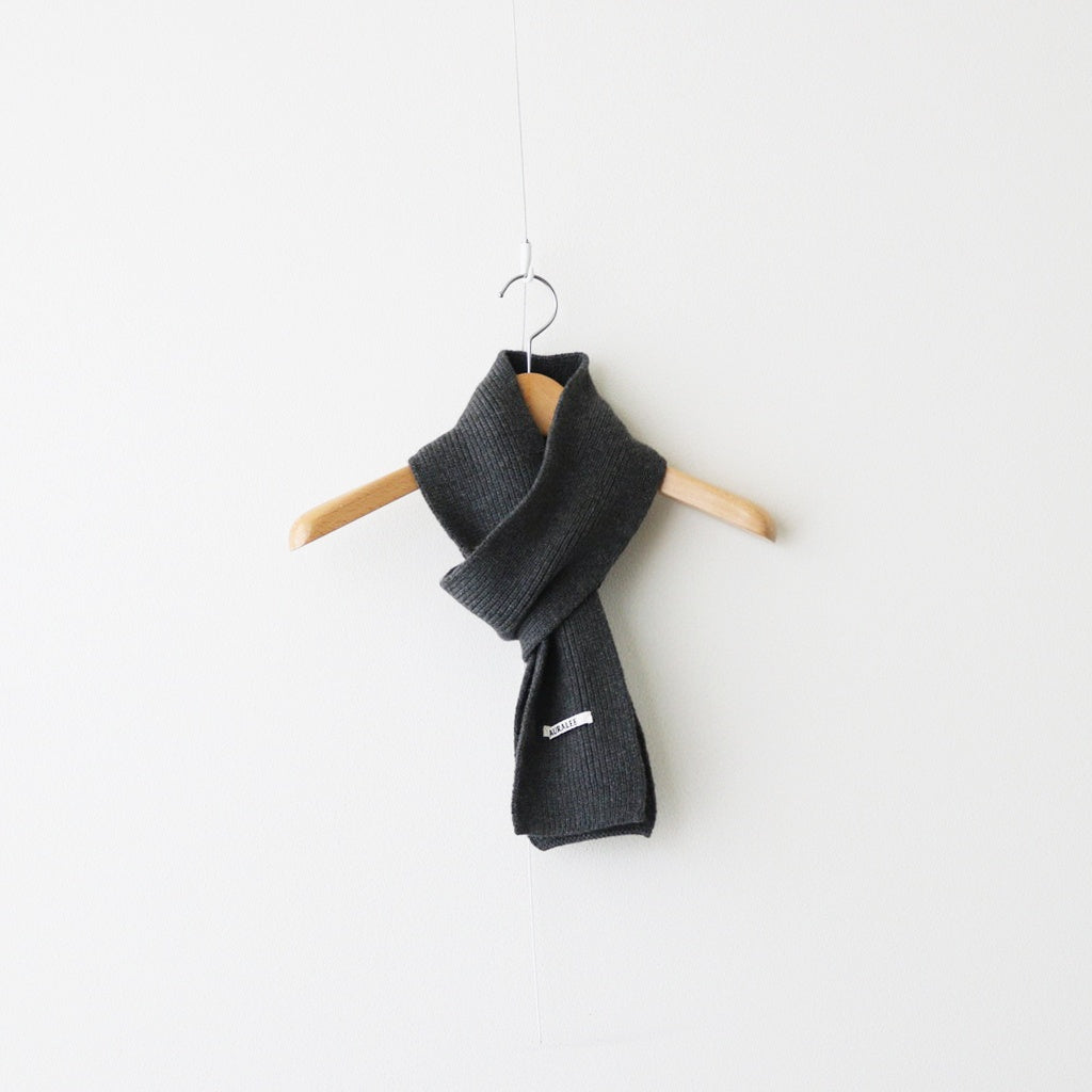 LIGHT CASHMERE KNIT STOLE #CHARCOAL [A25AM07CJ]