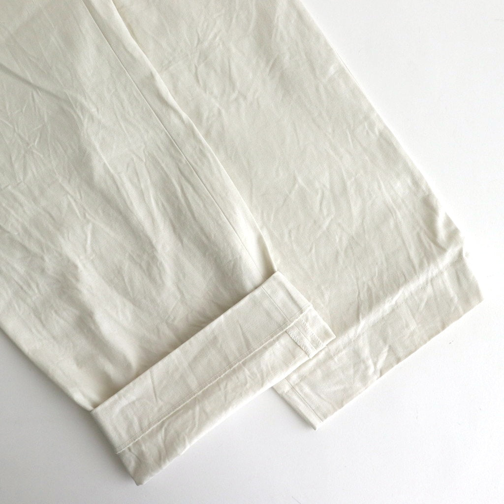 CHINO CLOTH PANTS TWO TUCK STRAIGHT #white [15606]