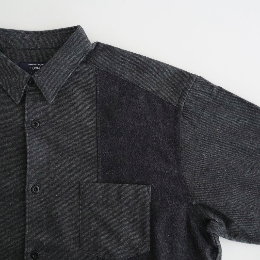 綿フランネルシャツ #GRAY [HP-B028-051]