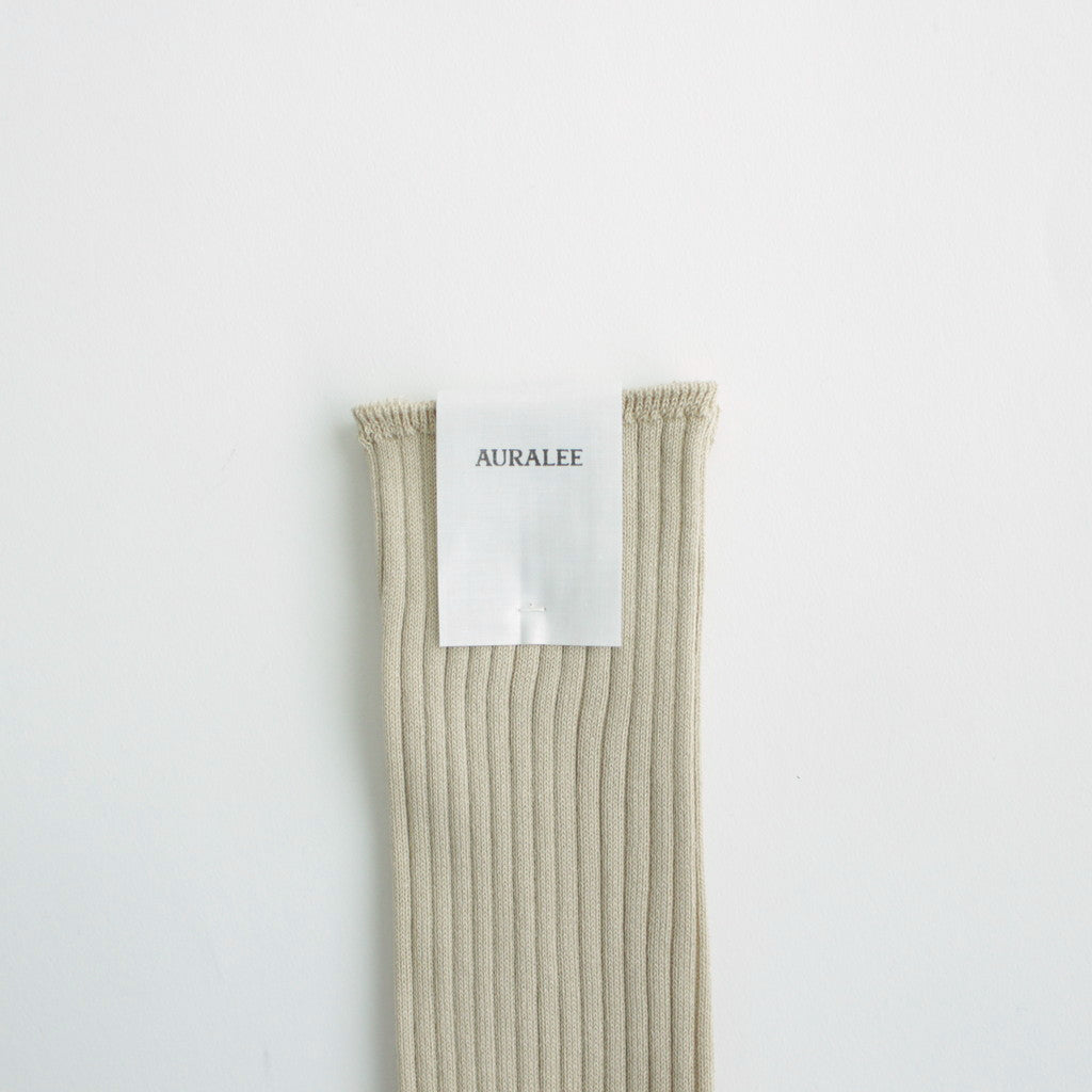 GIZA HIGH GAUGE SOCKS #BEIGE [A00S02SX-W]