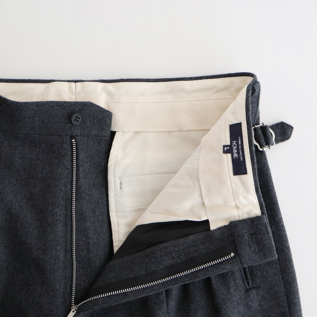 ウールフラノトラウザーズ #CHACOAL [HP-P035-051]