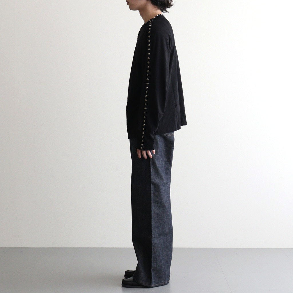 MODERN DENIM PANTS WIDE CUT #RIGID INDIGO [MODERN002]
