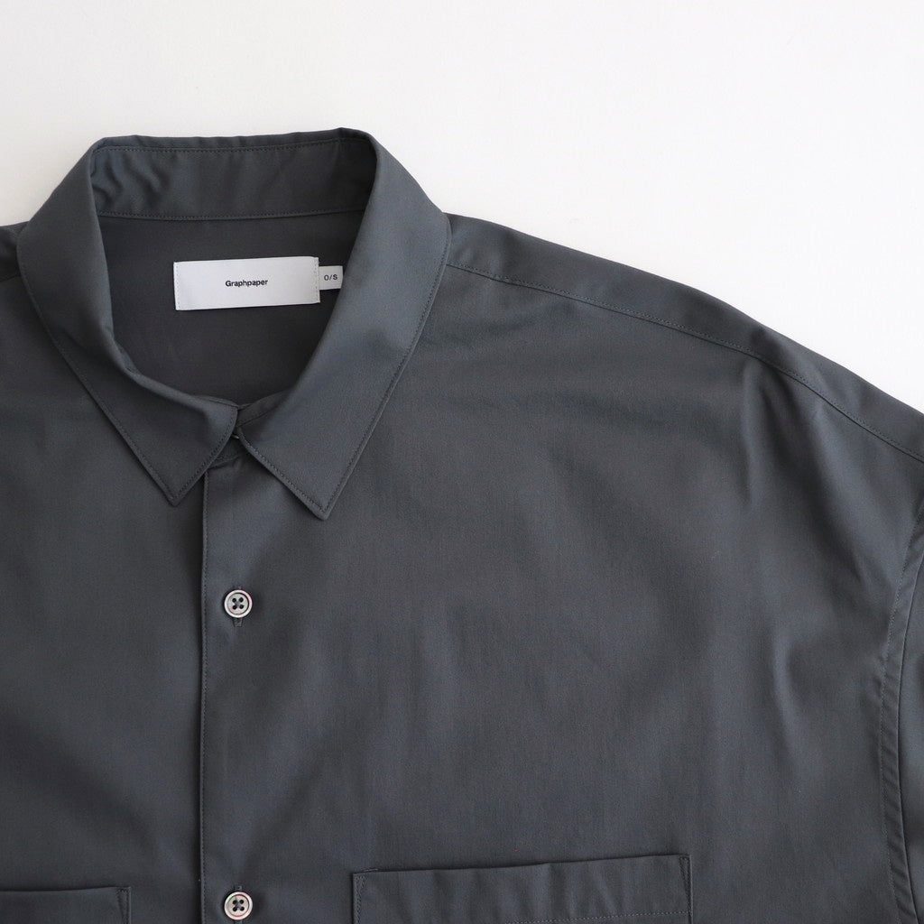 Solotex Twill S/S Oversized Box Shirt #GRAY [GM251-50323B]
