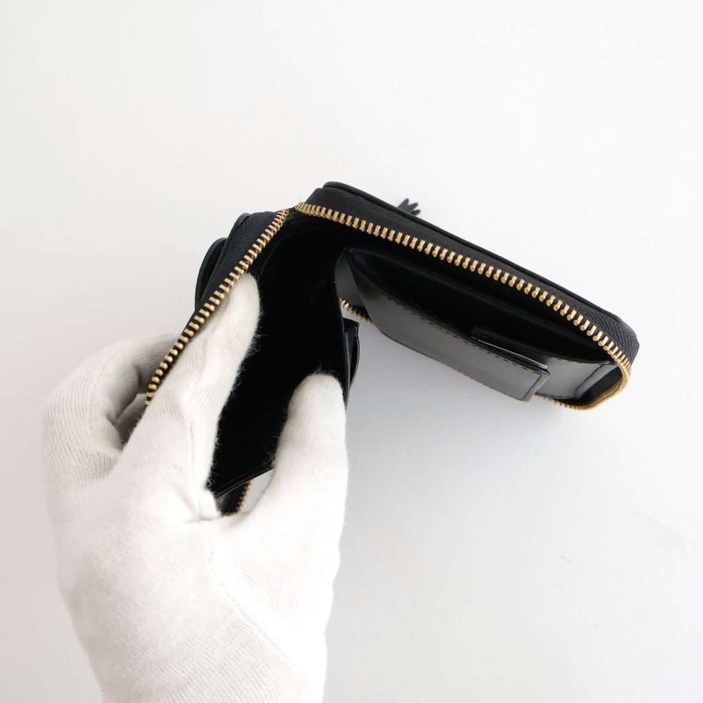 二つ折りZIP財布 - BIG BOW #Black [8Z-O210-051]