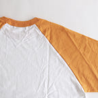 Raglan Sleeve Tee #WHITE×YELLOW [TP233-70035]