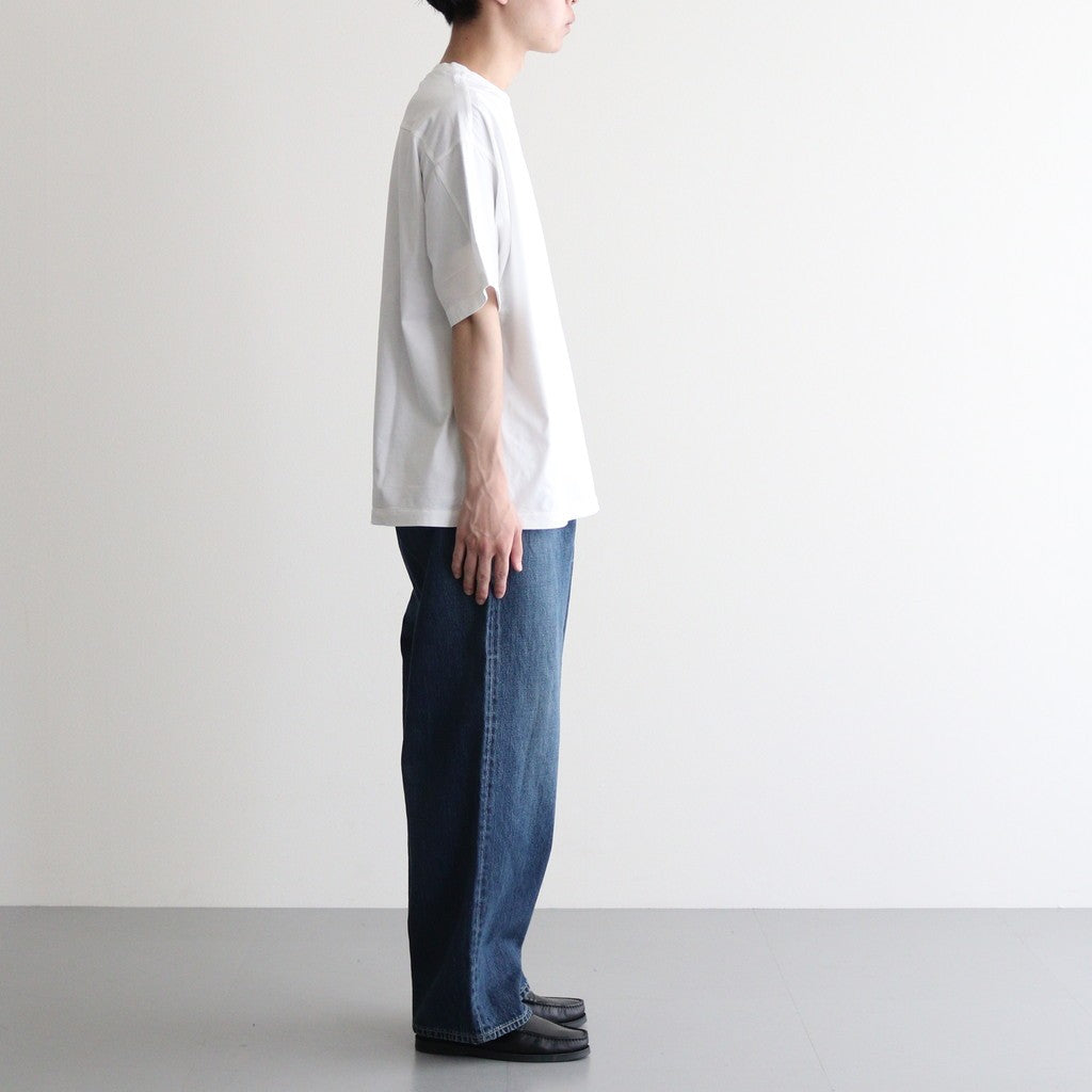 Selvage Denim Two Tuck Pants #INDIGO_DARK FADE [GU253-40061DB]