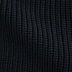 BATONER ウール梳毛片畔 ジップカーディガン #BLACK [HR-N003-051]
