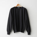 ELASTIC HIGH GAUGE SWEAT P/O #INK BLACK [A26SP02NU]