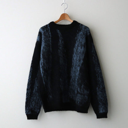 JACQUARD MOHAIR SWEATER #BLUE [YK24FW0815S]