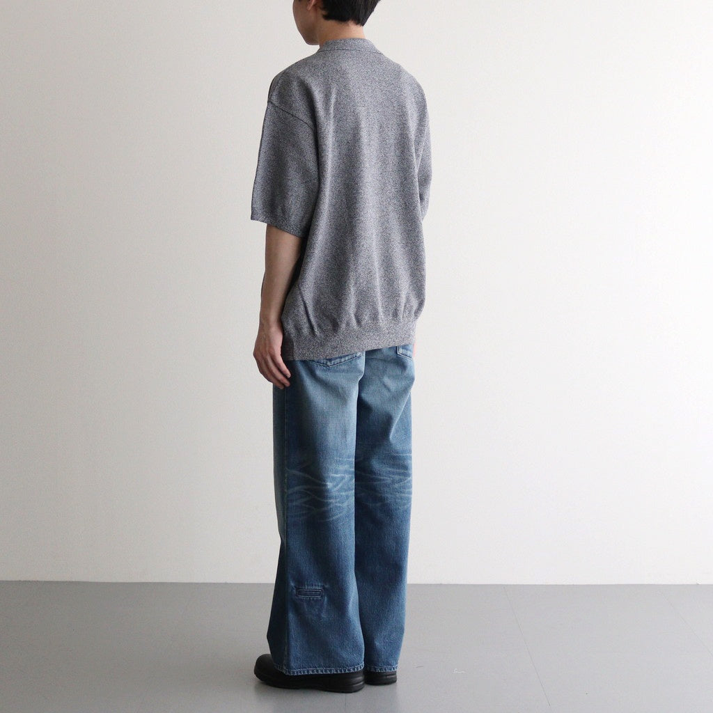 Moss Stitch Polo #D.Gray [2501-011]