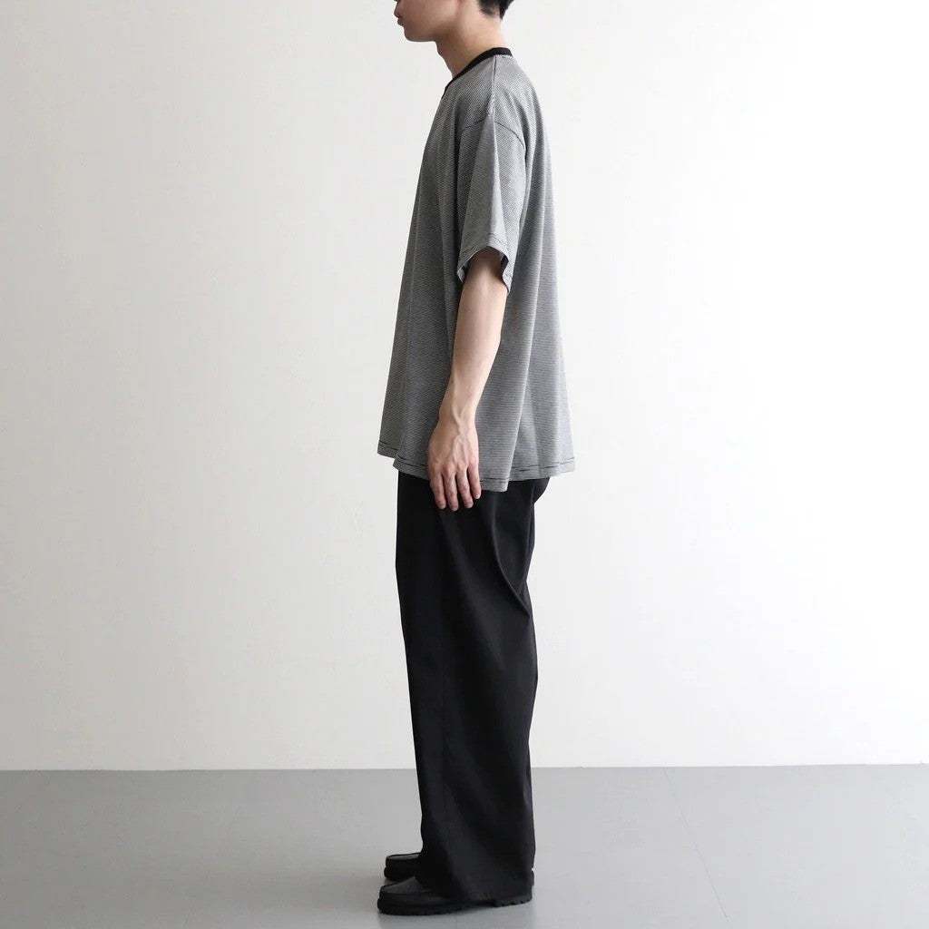 MICRO BORDER S/S TEE #WHITE × BLACK [FSC261-70167]