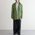 SUPER FINE COTTON LAWN HOODED BLOUSON #DUSTY GREEN [A26SB01CL]