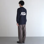 AS×FS CORPORATE L/S TEE “Asb” #NAVY [FSC243-70193AS]