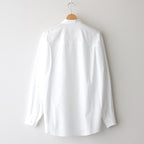 WASHED FINX TWILL BIG SHIRT #WHITE [A25SS02TN]
