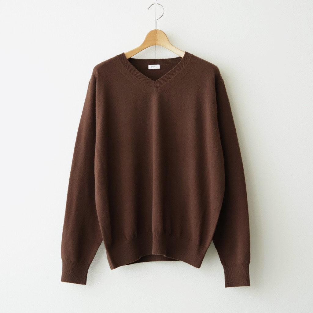 L/S V Neck #BROWN [2603-009]