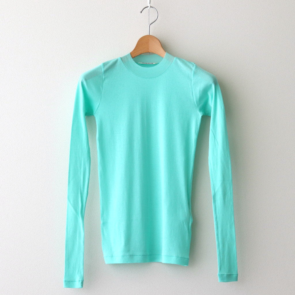 SUPER HIGH GAUGE SHEER RIB L/S TEE #AQUA GREEN [A00T01HF]