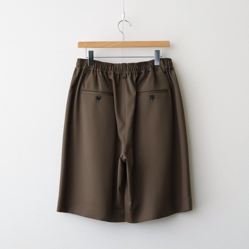 WIDE EASY SHORT TROUSERS #DARK BEIGE [ST.1435]