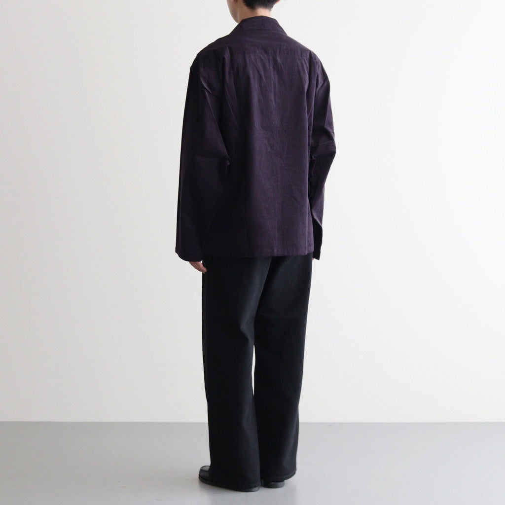 CORDUROY SMOCK SHIRT #NAVY [H2302-SH018]