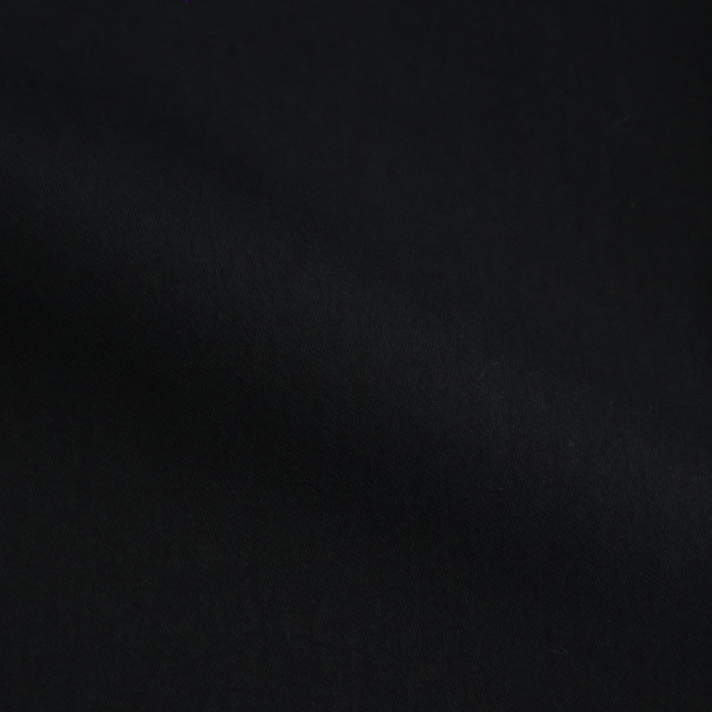 綿サテンストレートパンツ #BLACK [HP-P025-051]