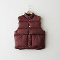 SUPER LIGHT NYLON RIPSTOP DOWN VEST #BURGUNDY [A25AV02NL]