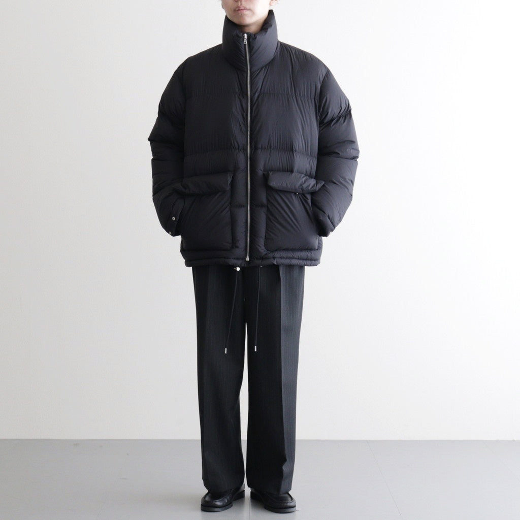 SUPER LIGHT NYLON RIPSTOP DOWN BLOUSON #BLACK [A25AB01NL