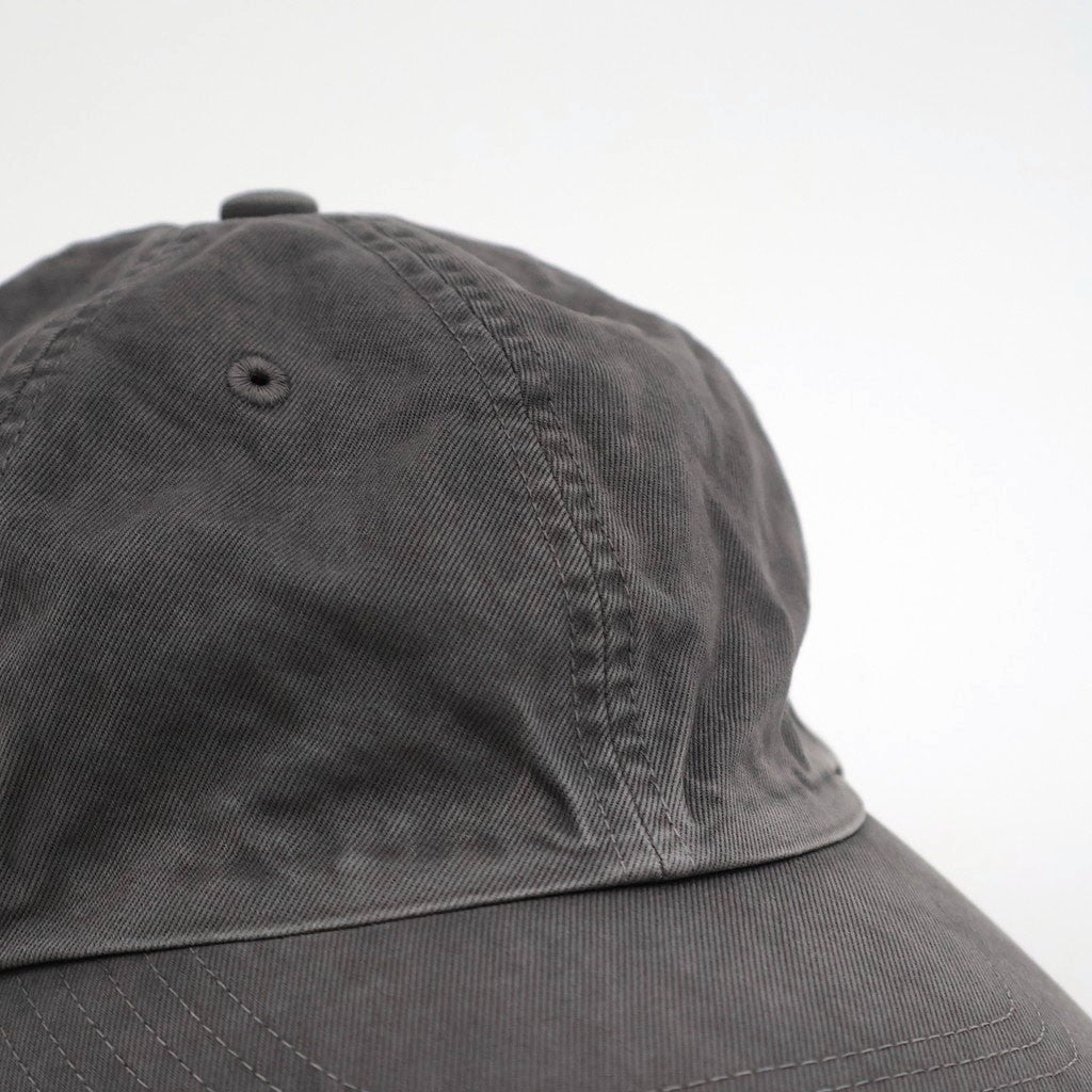 GARMENT-DYED FINX CHINO CAP MADE BY KIJIMA TAKAYUKI #INK BLACK [A26SC02KT]