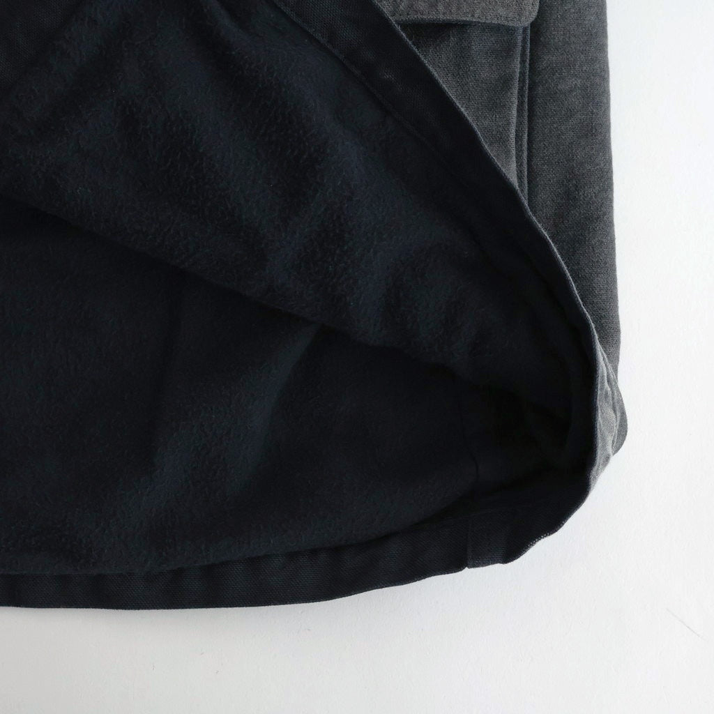 PRODUCT DYED ORGANIC COTTON DUCK BLOUSON #FADED BLACK [A25AB01CD]
