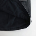 PRODUCT DYED ORGANIC COTTON DUCK BLOUSON #FADED BLACK [A25AB01CD]