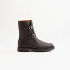 LEATHER WORK BOOTS #DARK BROWN [A25AS01QD]