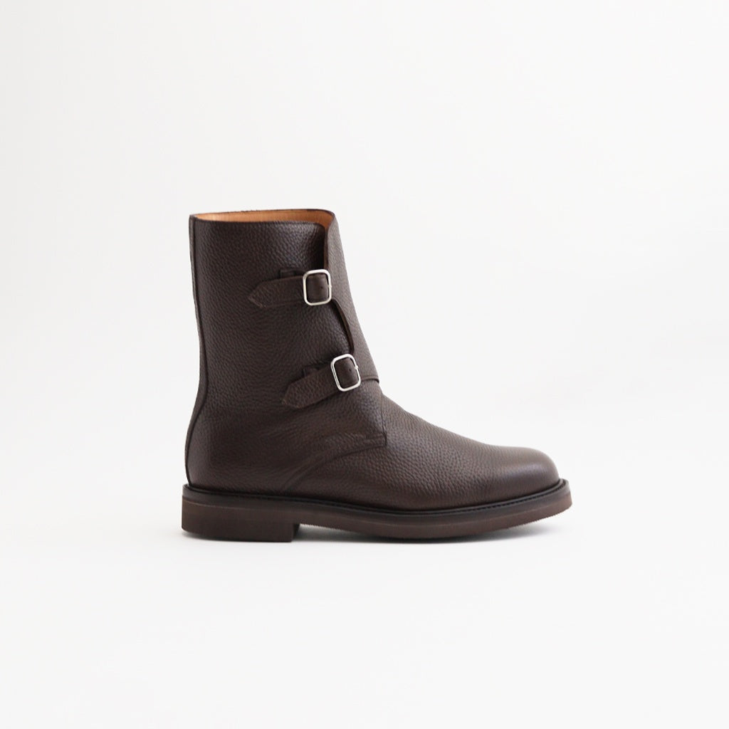LEATHER WORK BOOTS #DARK BROWN [A25AS01QD]
