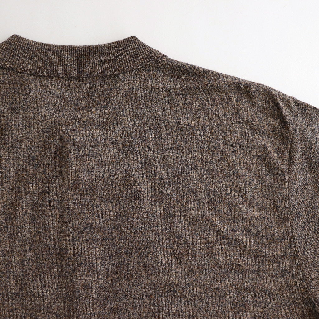 Linen S/S Shirt #Brown [2501-014]