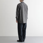 綿チェックジップシャツジャケット #GRAY [HP-B023-051]