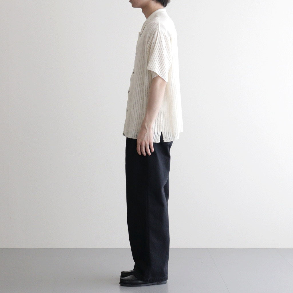 Rib Knit Sheer Shirt #WHITE [YK26SS01250S]