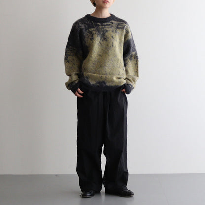 JACQUARD MOHAIR SWEATER #YELLOW [YK24FW0815S]