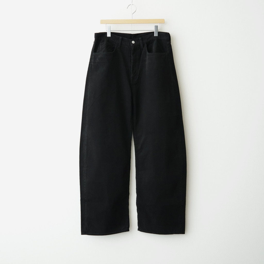 VINTAGE CORDUROY ROUND PANTS #BLACK [ST.1573]
