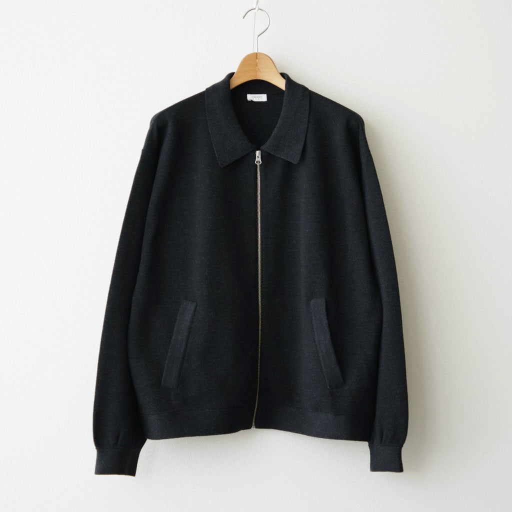 Co/Wo Moss Stitch Zip Blouson #BLACK [2603-003]