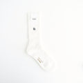 綿パイル刺繍ソックス #WHITE [HQ-K501-051]