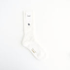 綿パイル刺繍ソックス #WHITE [HQ-K501-051]