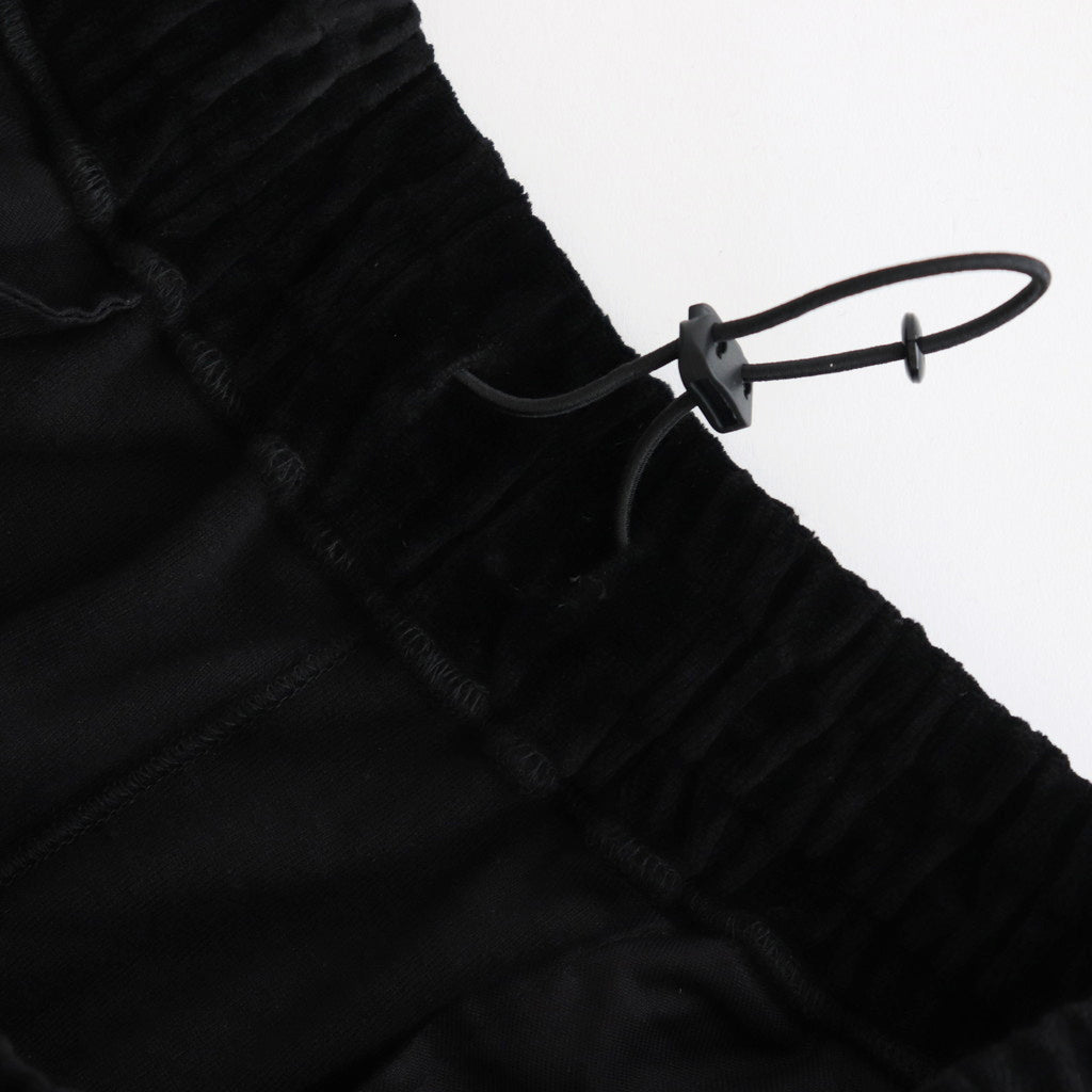 Compact Velour Easy Pants #BLACK [GM243-70292] - ciacura 三重県