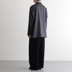 モールスキンシンプル2タックワイドPT #BLACK [D225-P653]