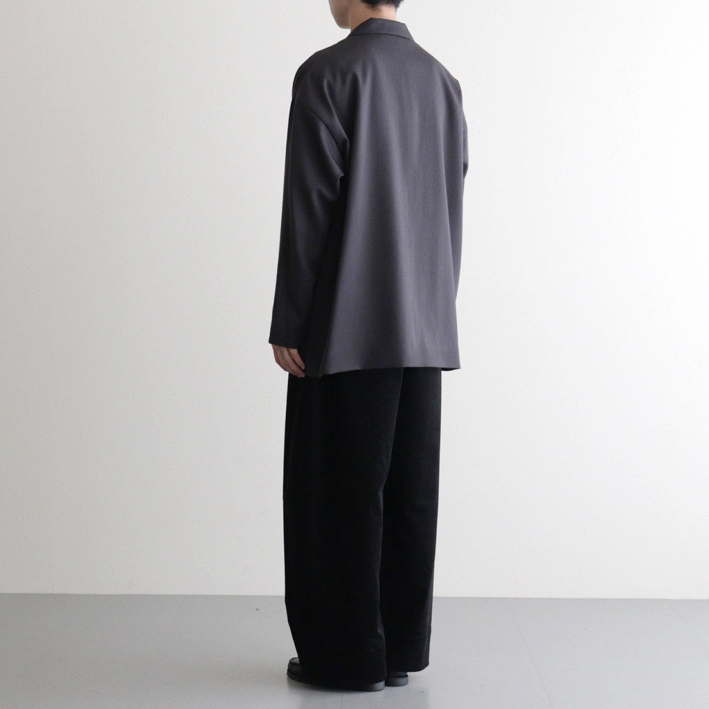 モールスキンシンプル2タックワイドPT #BLACK [D225-P653]