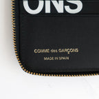 二つ折りZIP財布 - HUGE LOGO #Black [8Z-T021-051]