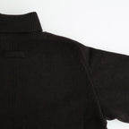 EXTRA FINE WOOL WARM KNIT TURTLE NECK LS #DARK BROWN [ST.1290]