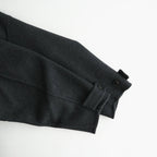 Wool Cashmere Double Breasted Rever Coat #Charcoal [YK26FW01317C]